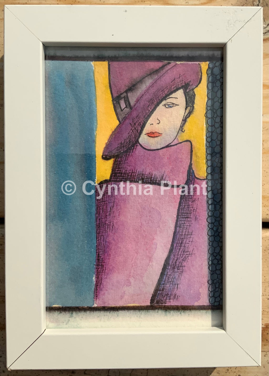 Mini Watercolors - Purple Coat